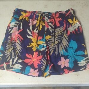 George Men's Tropical Floral Athletic Shorts